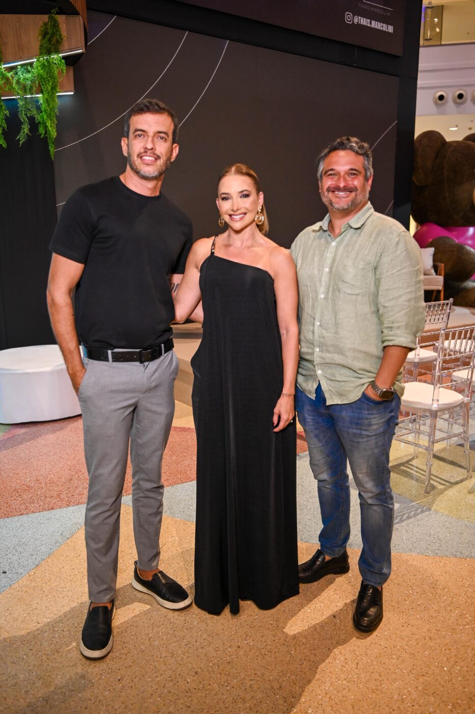 Mateus, Thaís Marcolini e César Gomes 