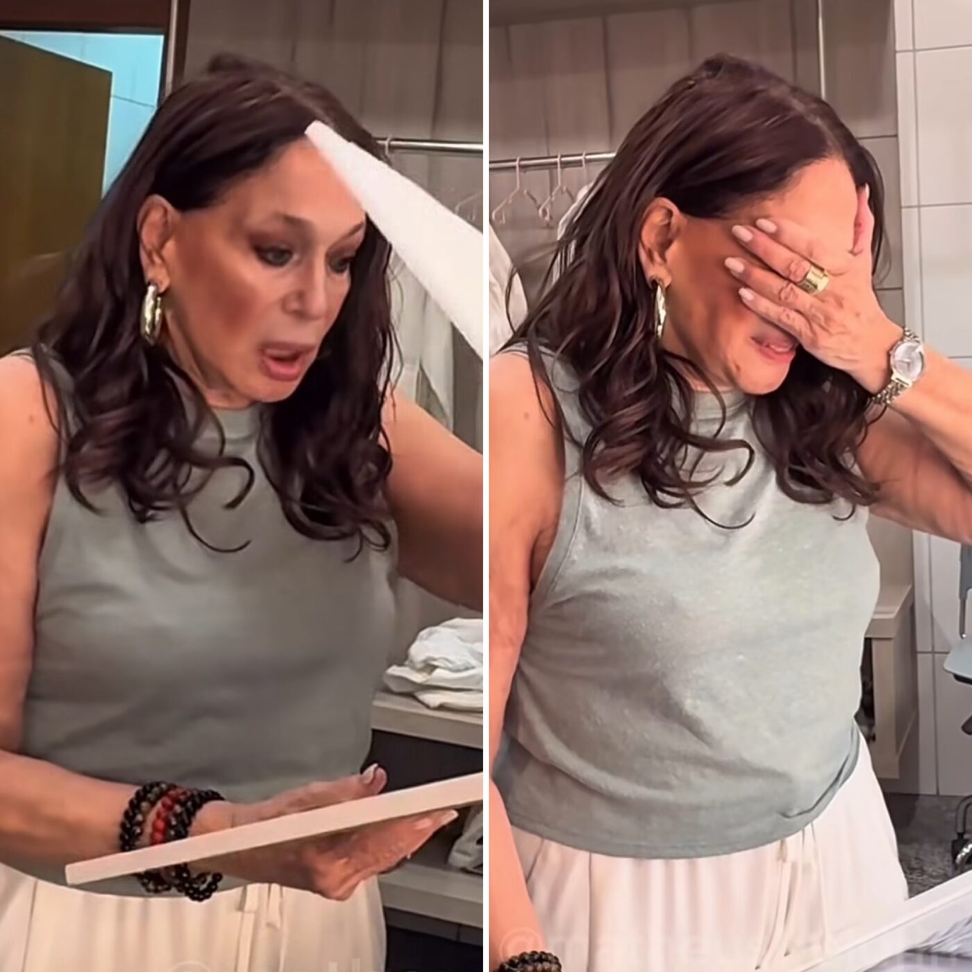 Susana Vieira cai no choro ao receber desenho da mãe de presente de fã; assista