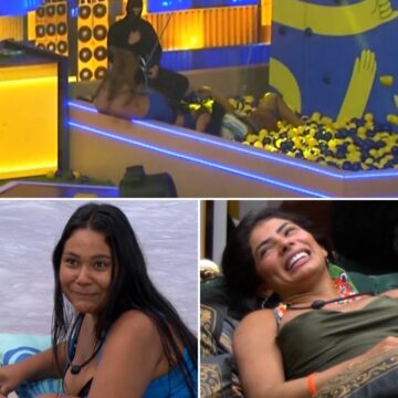 Imagens inéditas do beijo ‘escondido’ entre Marciele e Chaiany são exibidas no BBB 26; assista