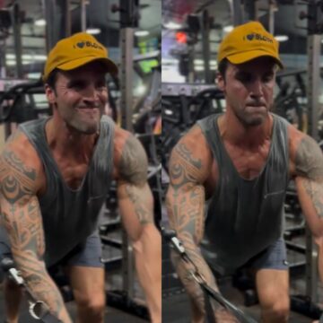 Daniel Cady pega pesado em treino e aconselha seguidores sobre saúde