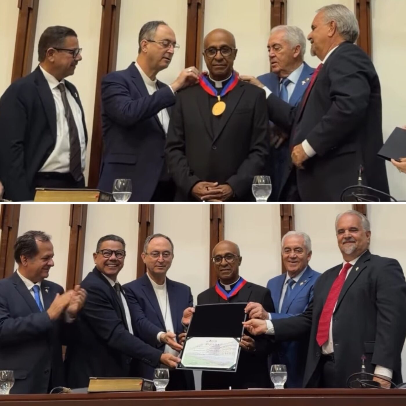 Padre Edson Menezes é homenageado com Comenda 2 de Julho na Assembleia Legislativa da Bahia