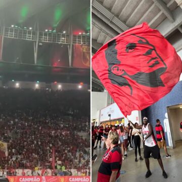 Torcida do Flamengo canta nome de Filipe Luís após título carioca; assista