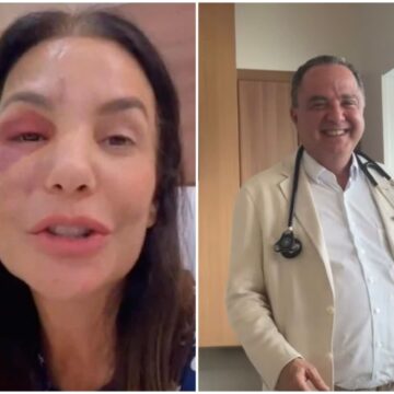 Internada, Ivete Sangalo dá show de bom humor durante visita do médico Roberto Kalil: ‘Um gato’