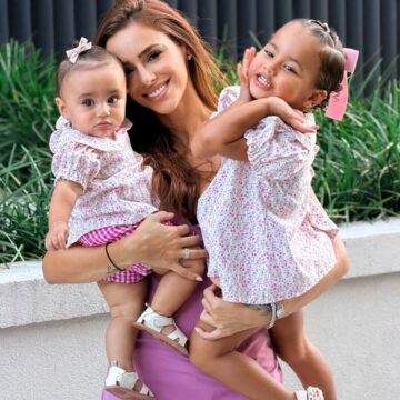 Bruna Biancardi se encanta em primeira aula de ginástica rítmica da filha Mavie: ‘Muito doido’