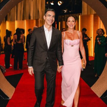 Tici Pinheiro prestigia César Tralli no ‘Melhores do Ano’ e declara: “Muito orgulho”