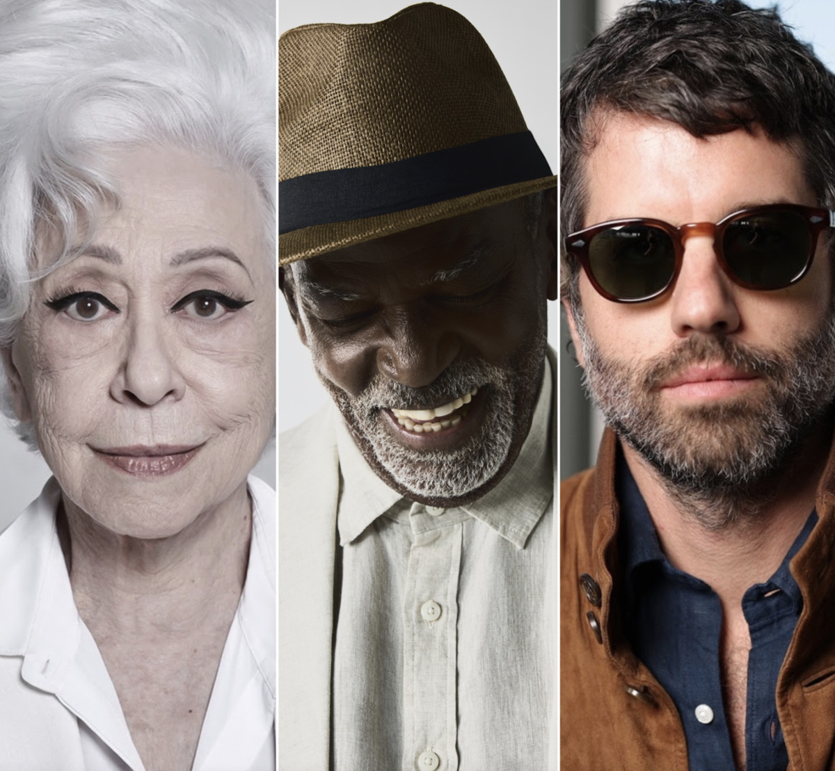 Fernanda Montenegro, Antonio Pitanga e Adolpho Veloso serão homenageados em evento do Globo de Ouro no Brasil