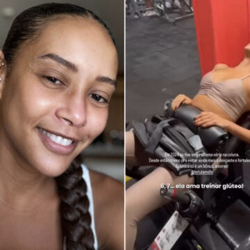 Taís Araujo mostra rotina de treinos e revela: “Tive um problema sério”