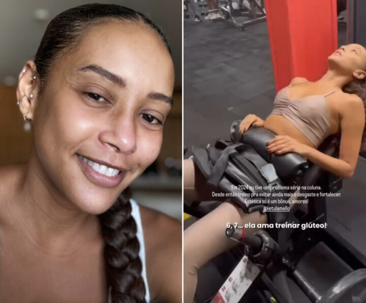 Taís Araujo mostra rotina de treinos e revela: “Tive um problema sério”