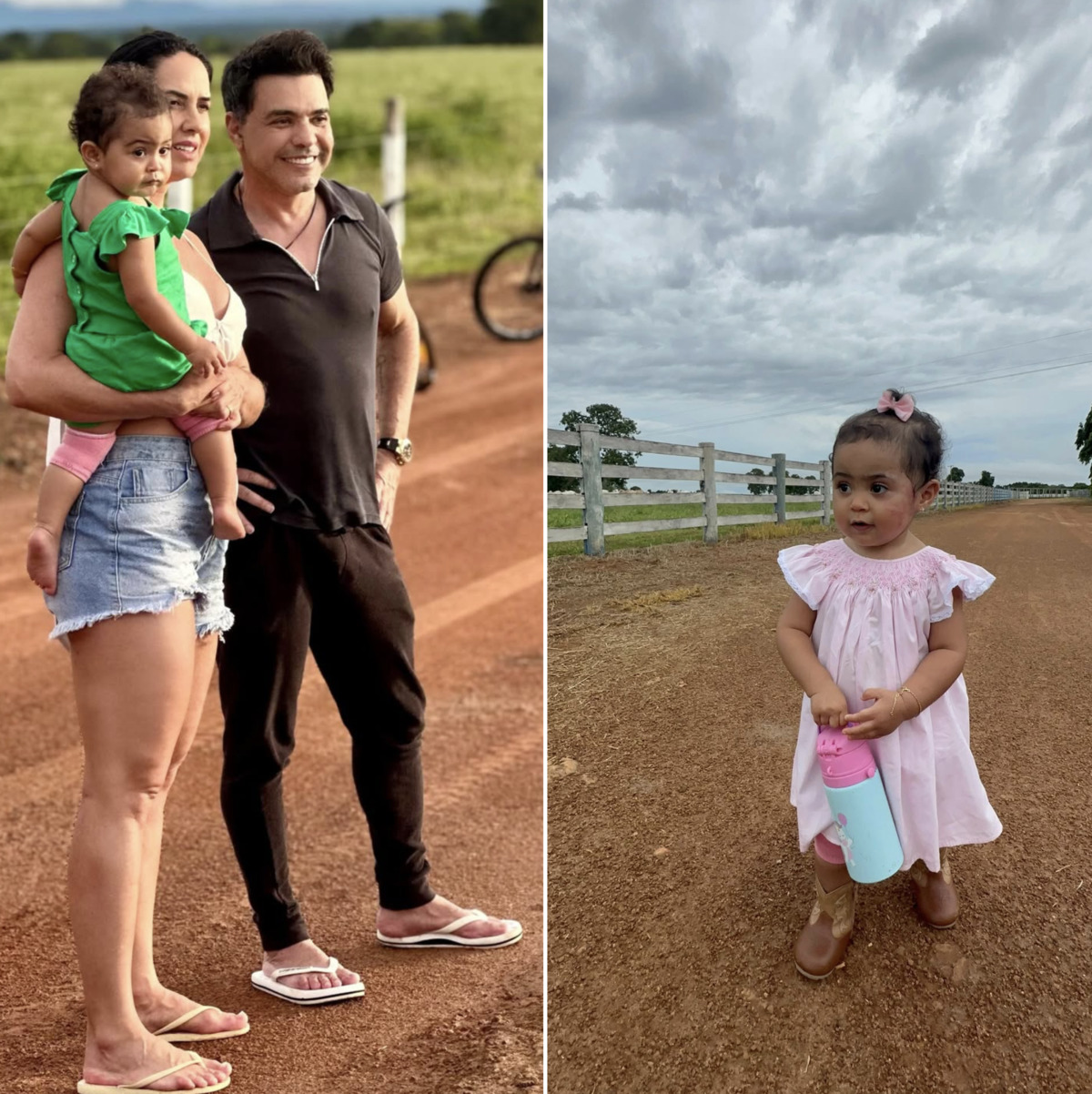 Filha de Graciele Lacerda e Zezé di Camargo encanta ao passear na fazenda da família: “Boiadeirinha”
