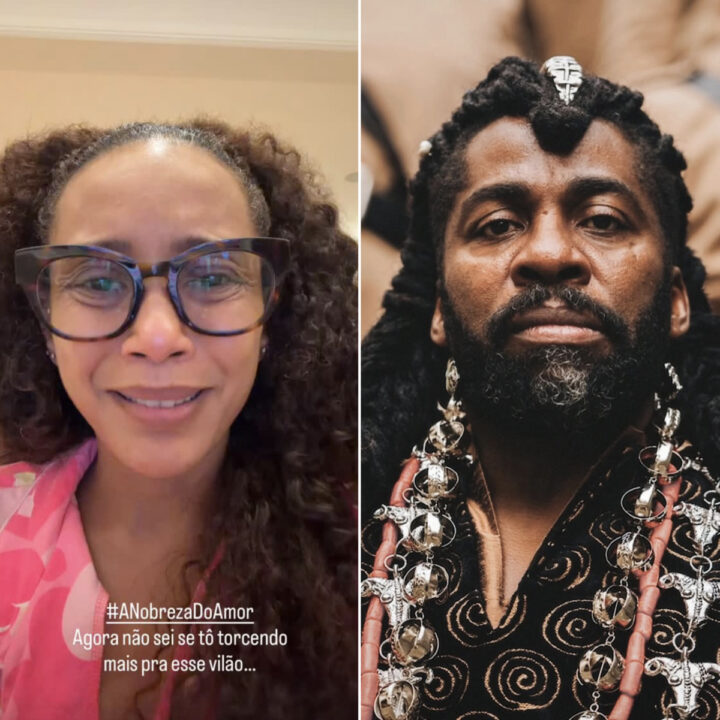 Lázaro Ramos ganha declaração de Taís Araujo após estrear como vilão em novela da Globo: “Que homem gato”