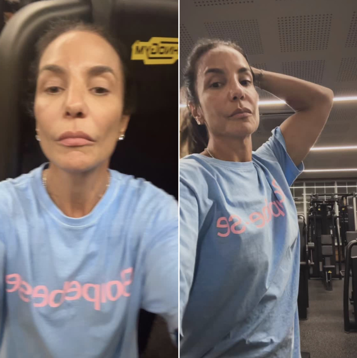 Ivete Sangalo volta a treinar após cirurgia no rosto e brinca: ‘Pronta para nhe, nhe, nhe’