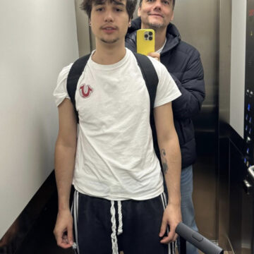 Filho de Wagner Moura posta clique raro com o pai e se declara: “Te amo”
