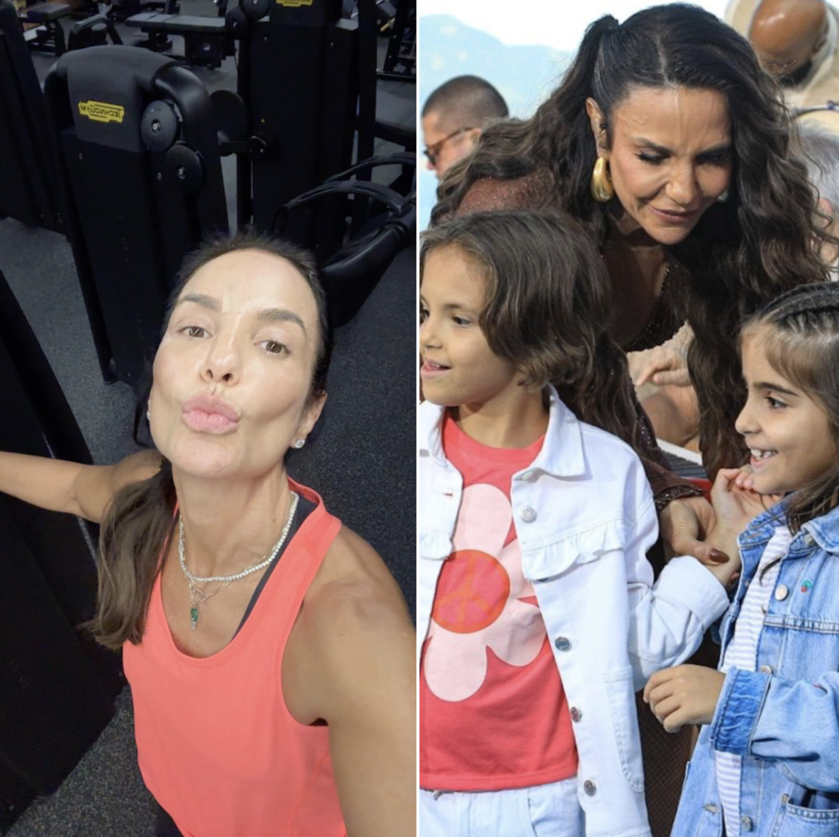 Ivete Sangalo brinca sobre rotina com as filhas: “Verdadeiro aeróbico do amor”