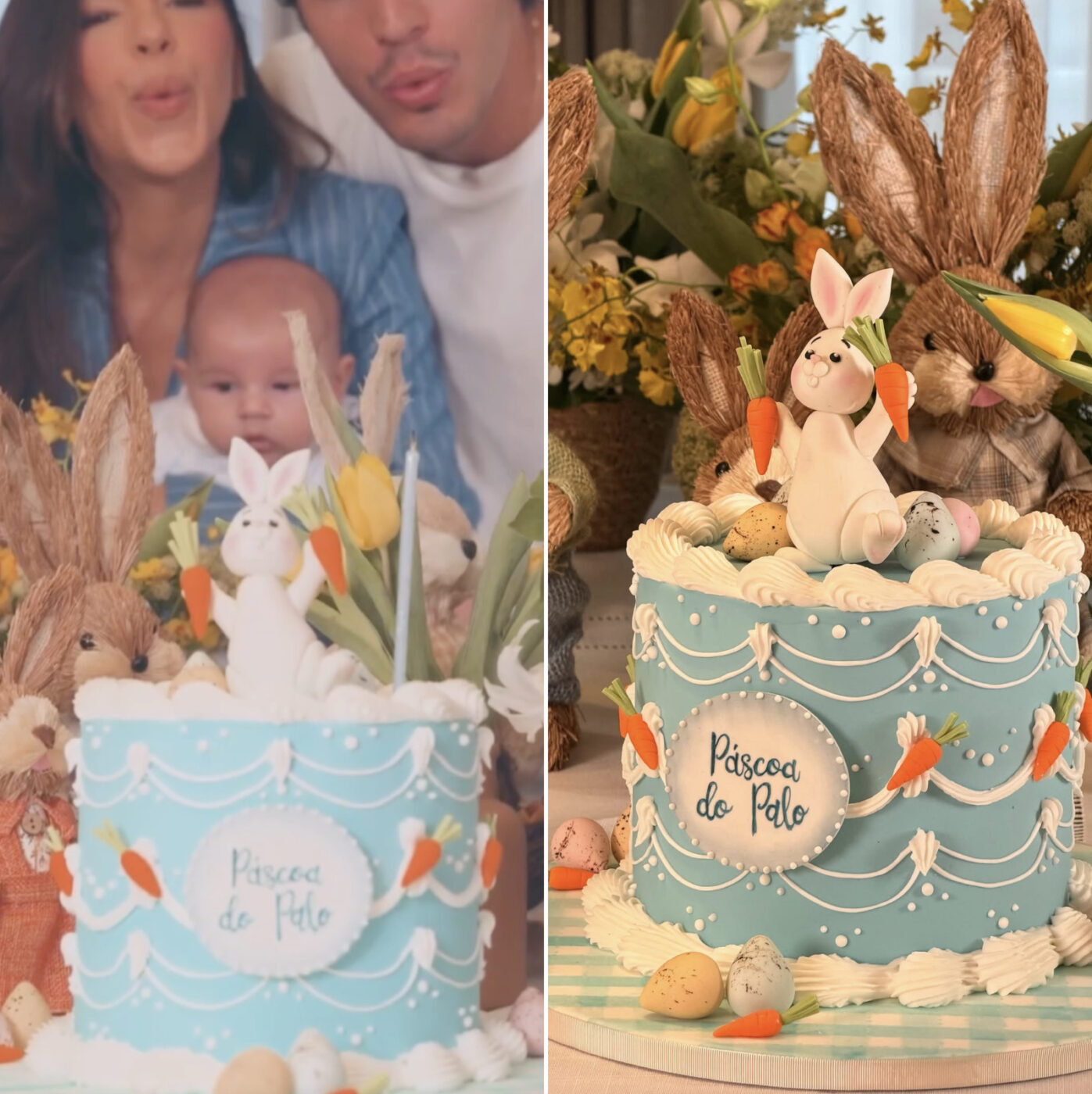 Mariana Rios celebra três meses do filho Palo com festinha especial de Páscoa