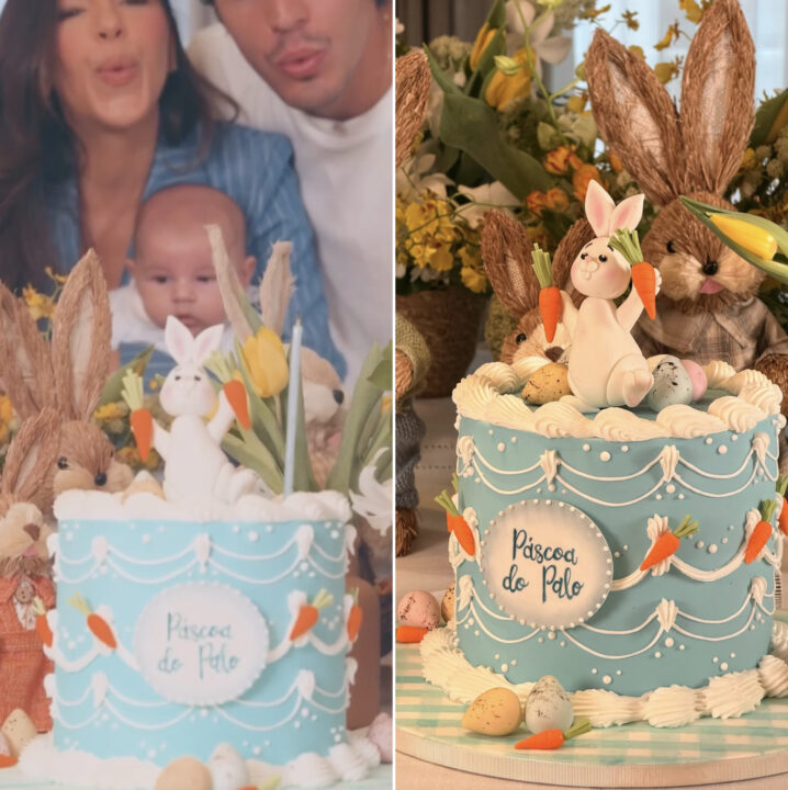 Mariana Rios celebra três meses do filho Palo com festinha especial de Páscoa