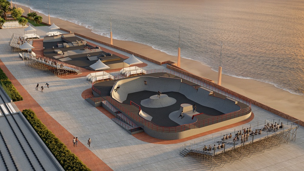 Autoridades do skate mundial vêm a Salvador para apresentação da 1ª pista olímpica do Brasil