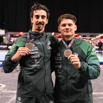 Vídeos: Brasil conquista duas pratas em tradicional torneio de Ginástica Artística na Alemanha