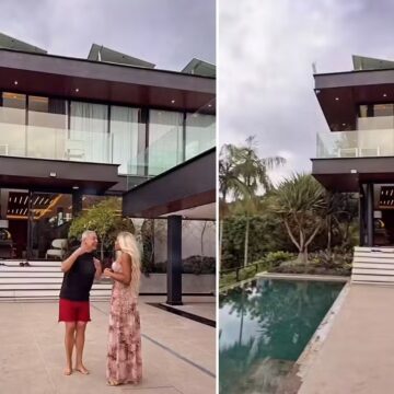 David Brazil mostra mansão com piscina de borda infinita em Mangaratiba