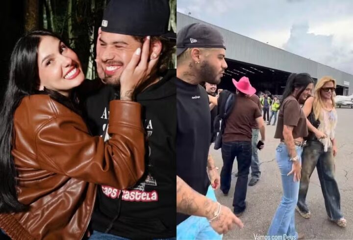 Reataram? Zé Felipe e Ana Castela embarcam juntos para Fazenda Talismã