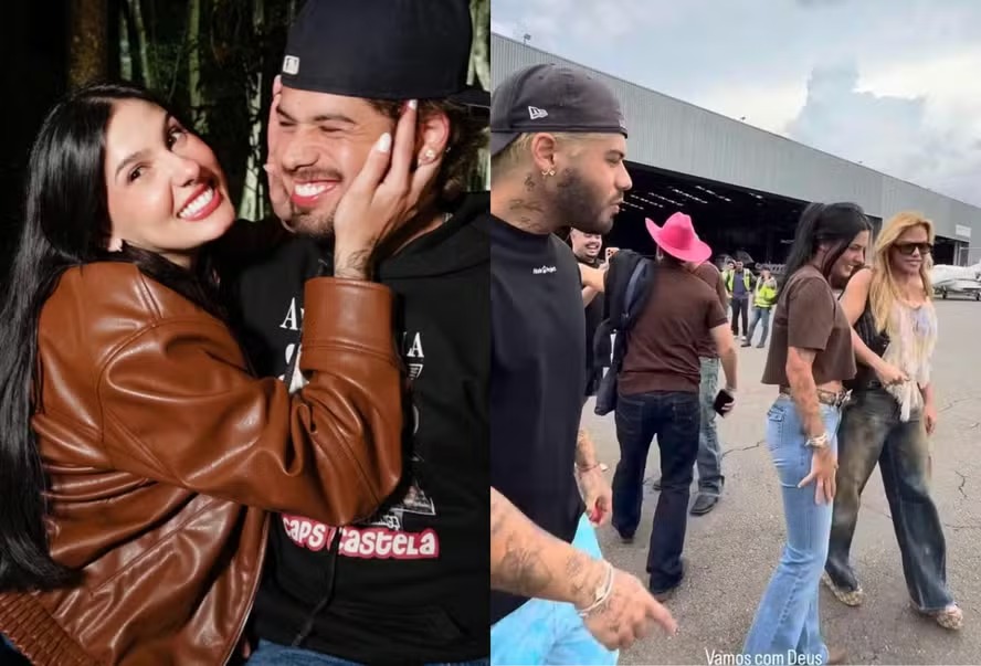 Reataram? Zé Felipe e Ana Castela embarcam juntos para Fazenda Talismã