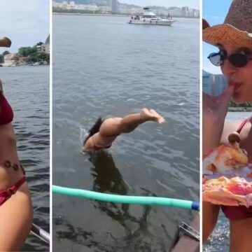 Neta de Helô Pinheiro comemora 29 anos com passeio de barco pelo Rio de Janeiro: ‘Celebrando’