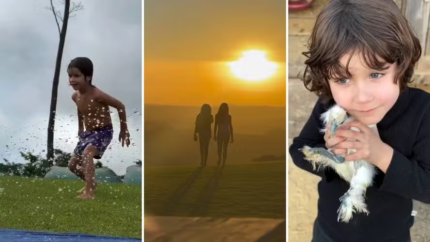 Sem telas: Bruno Gagliasso encanta ao mostrar vida ‘off-line’ dos filhos em rancho
