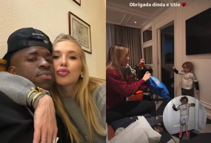 Afilhado de Virginia e Zé Felipe, Miguel ganha presente de Vini Jr