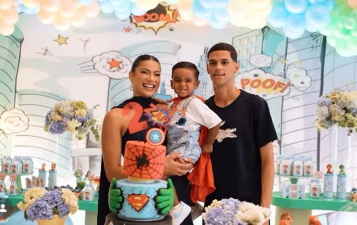 Luva de Pedreiro e Távila Gomes comemoram aniversário de 2 anos do filho; veja fotos