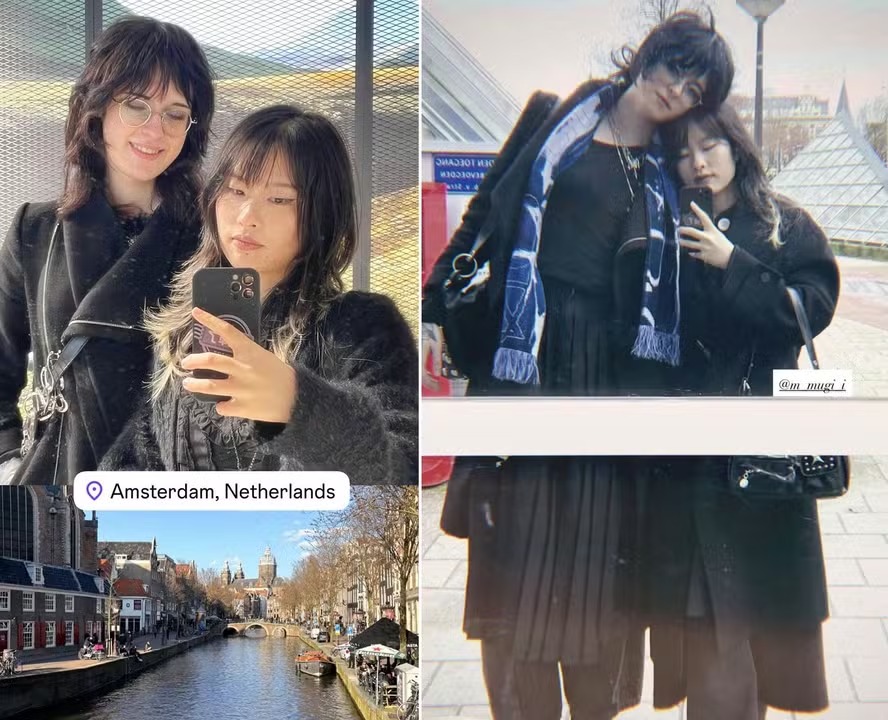 Filha trans de José de Abreu curte viagem romântica com a namorada em Amsterdã