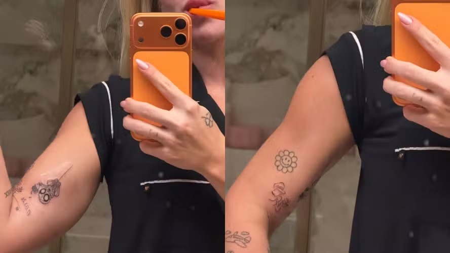 Virginia faz novas tatuagens e revela reação das filhas