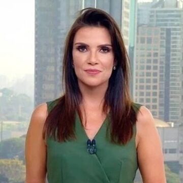 Sabina Simonato chora ao vivo na Globo ao anunciar morte de colega: ‘Não consigo continuar’