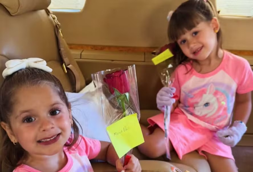 Zé Felipe envia flores para filhas Maria Alice e Maria Flor após polêmica em show