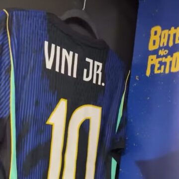 Vini Jr. usará camisa 10 em amistoso da seleção contra a França