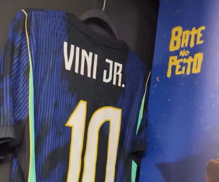 Vini Jr. usará camisa 10 em amistoso da seleção contra a França