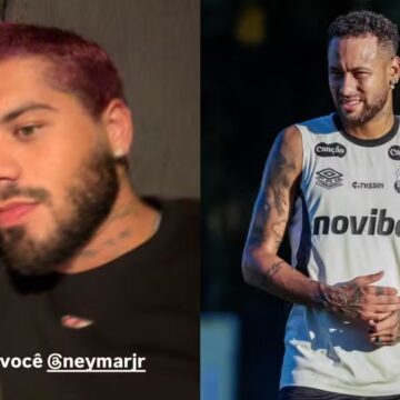 Zé Felipe assiste jogo da Seleção e lamenta ausência de craque: ‘Cadê você, Neymar?’