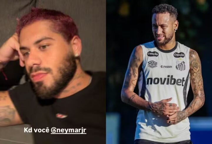 Zé Felipe assiste jogo da Seleção e lamenta ausência de craque: ‘Cadê você, Neymar?’