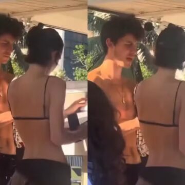 Bruna Marquezine e Shawn Mendes são flagrados em clima de romance praia do Rio