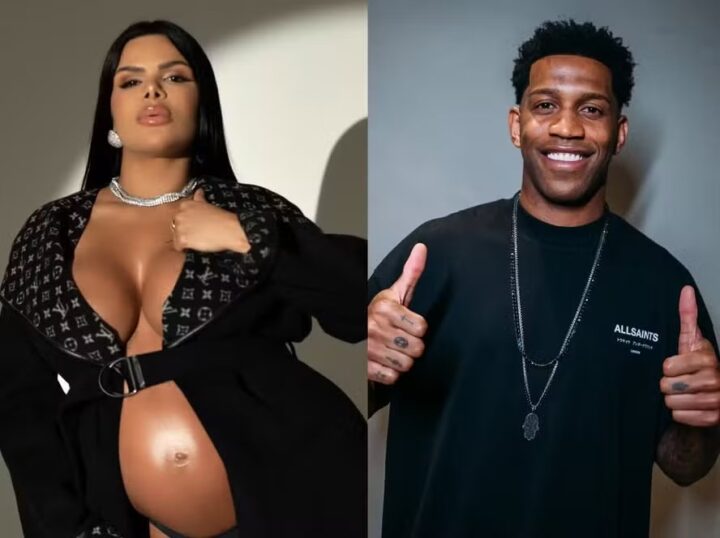 Grávida, influenciadora é processada e impedida de citar ex-jogador