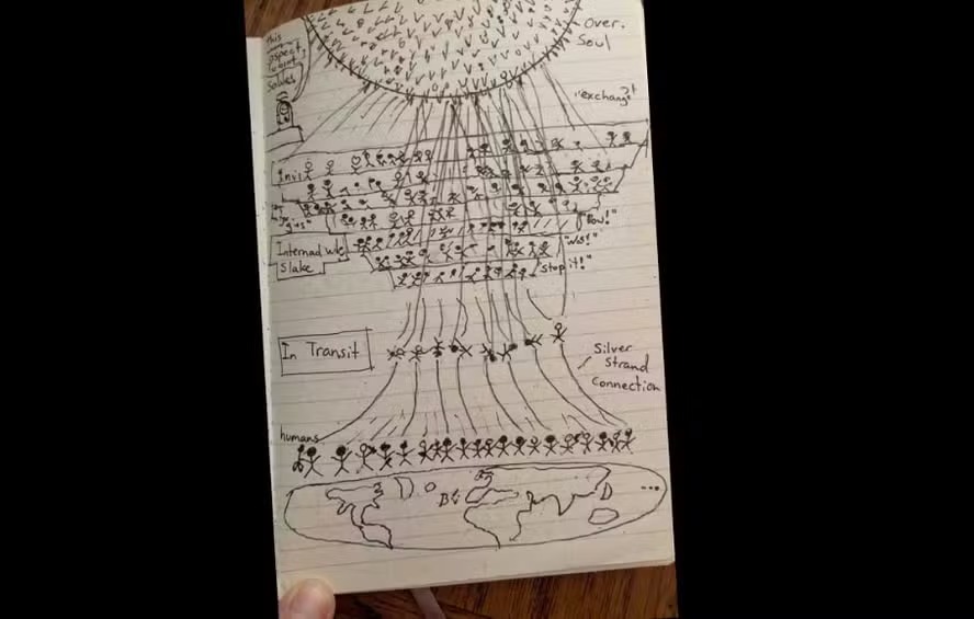 Homem desenha tudo o que viu em experiência de ‘quase-morte’ e viraliza: ‘Está tudo conectado’