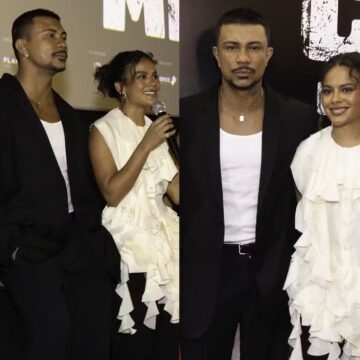 Xamã e Bella Campos surgem em clima de romance durante resenha na casa do cantor