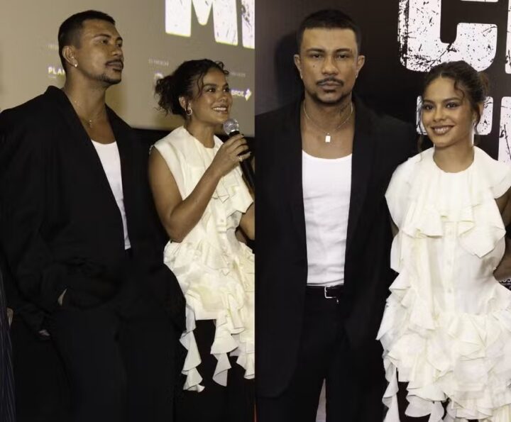 Xamã e Bella Campos surgem em clima de romance durante resenha na casa do cantor