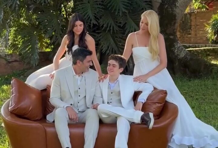 Ana Hickmann e Edu Guedes mostram bastidores de ensaio pré-wedding com os filhos; veja