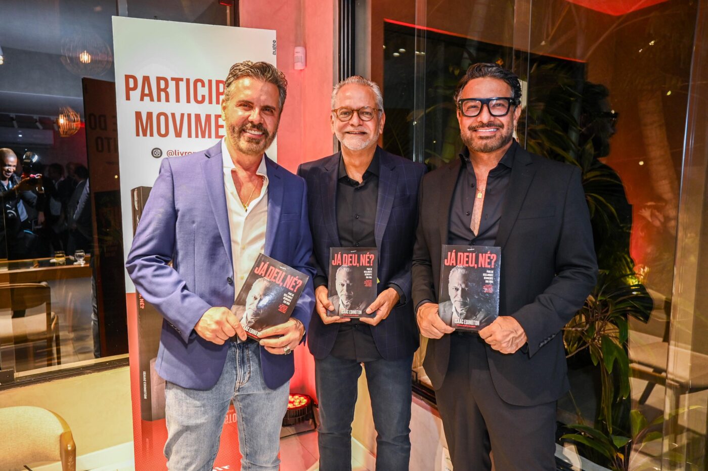 Lula Bezerril, Isaac Edington e Ueldo Tiara 