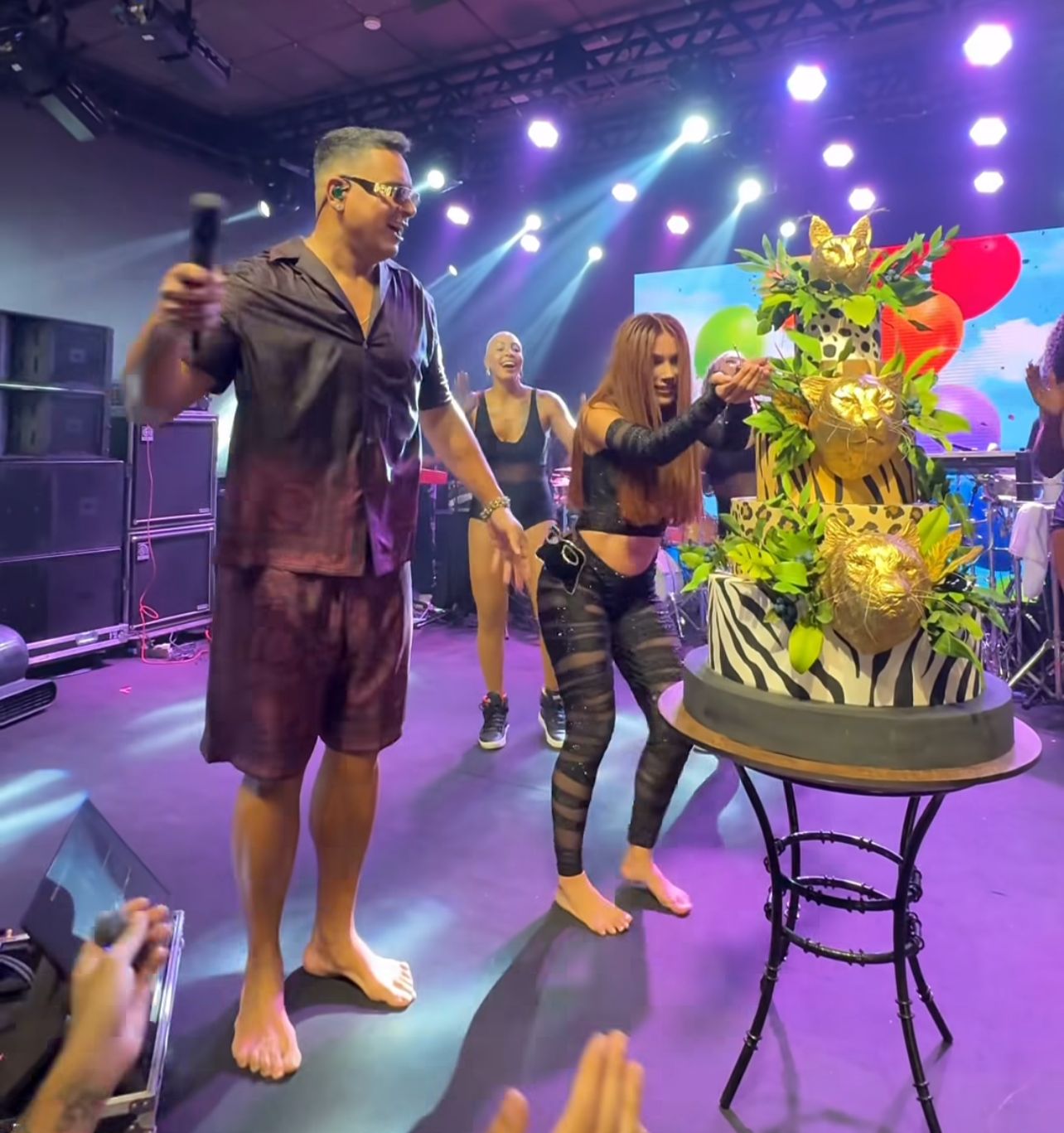 Xanddy Harmonia canta em festa de aniversário antecipado de Anitta em São Paulo; veja fotos