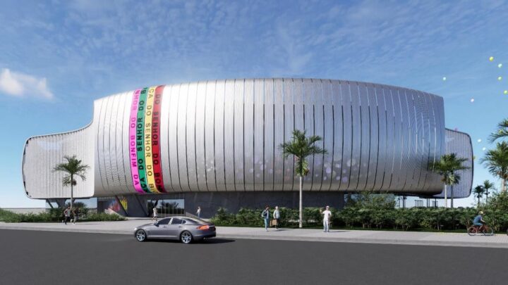 Veja fotos da construção da Nova Arena Multiuso de Salvador, que terá capacidade para até 16 mil pessoas