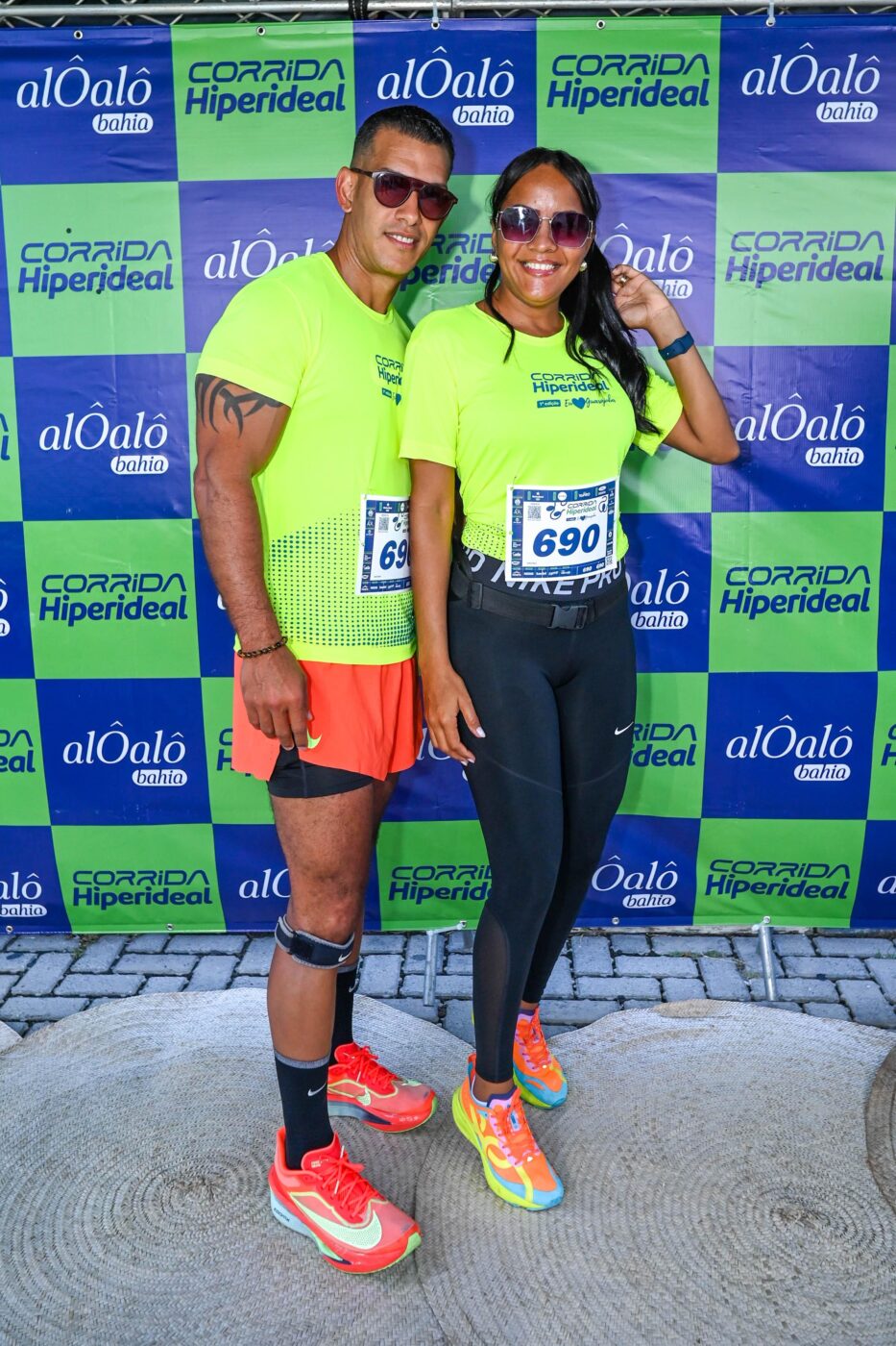 Djalma Santos e Ingrid Mendes