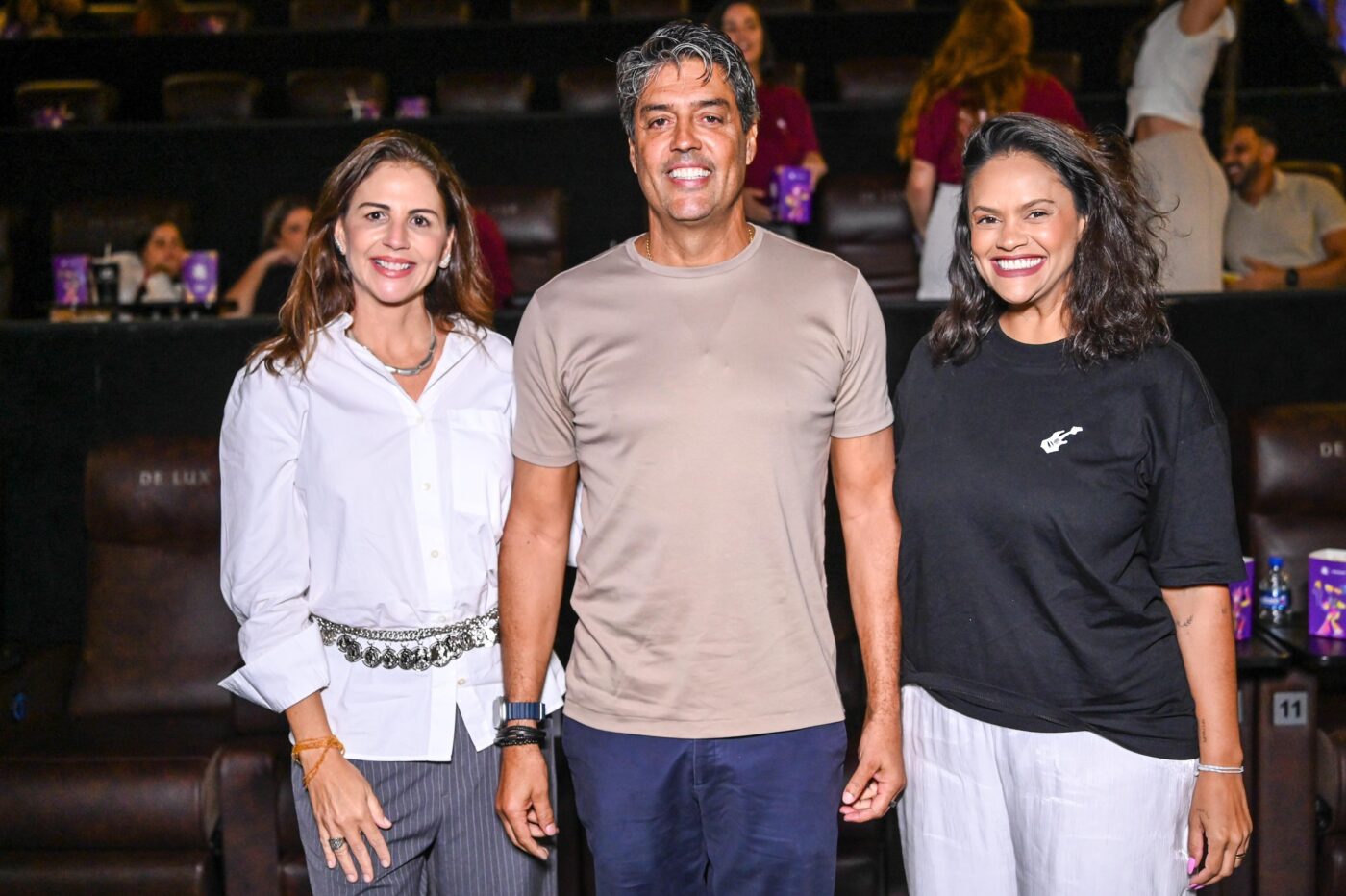 Luciana Villas Boas, Paulo Góes e Camilla Lanza