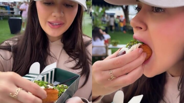 Influenciadora Franciny Elke paga R$ 500 em cachorro-quente com caviar e ouro nos Estados Unidos
