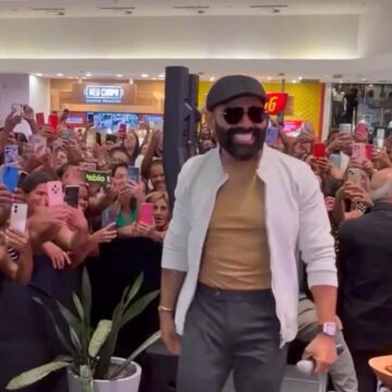 Pablo agita multidão em show gratuito em shopping de Salvador