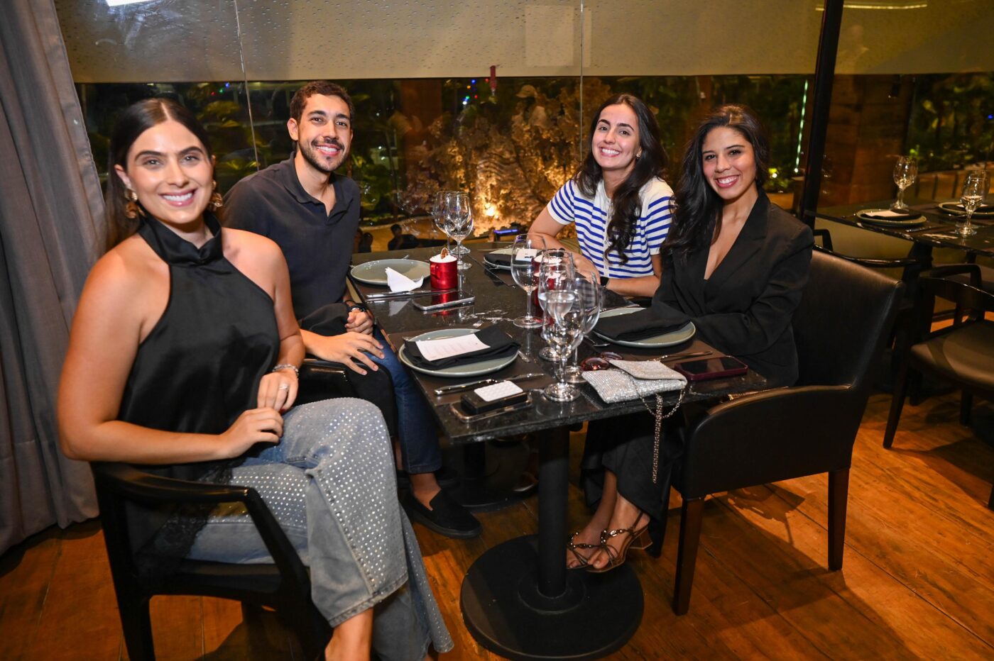 Paula Bandeira, Rodrigo Martins, Yasmin Valladares e Melissa Borges